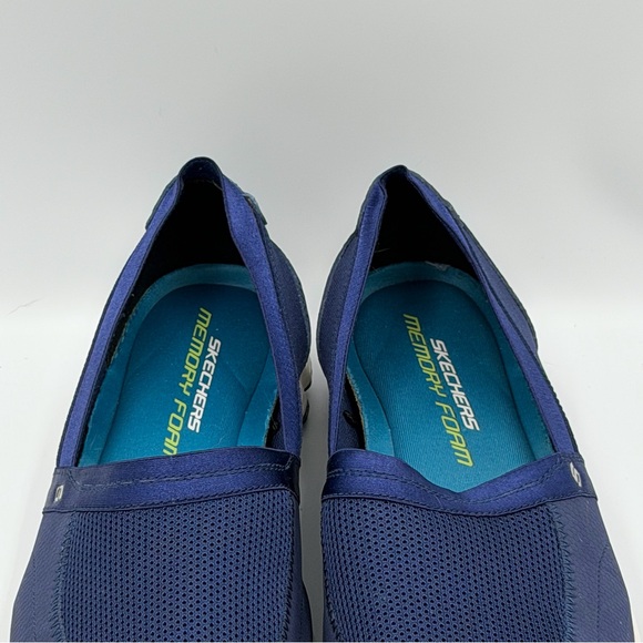 Skechers Sport EZ Flex Take It Easy slip-on Shoes Women’s 9.5 Navy Blue Memory - Picture 4 of 14